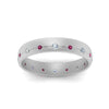 Load image into Gallery viewer, flush-set-diamond-wedding-band-with-pink-sapphire-in-14K-white-gold-FDM122266BGSADRPIANGLE5-NL-WG.jpg