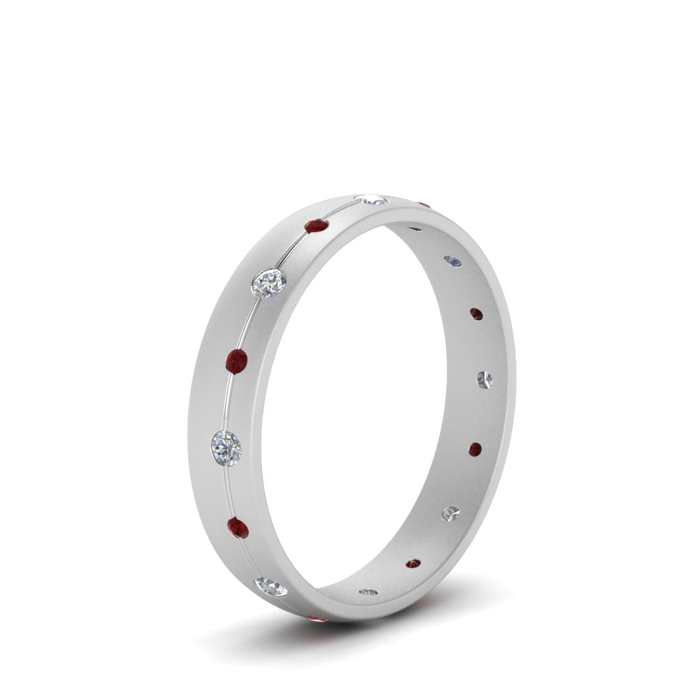 Flush Set Diamond Wedding Band
