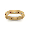 Load image into Gallery viewer, flush-set-diamond-wedding-band-with-ruby-in-14K-yellow-gold-FDM122266BGRUDRANGLE5-NL-YG.jpg