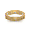 Load image into Gallery viewer, flush-set-diamond-wedding-band-with-violac-topaz-in-14K-yellow-gold-FDM122266BGVITOANGLE5-NL-YG.jpg