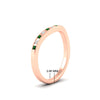 Load image into Gallery viewer, flush-set-emerald-curved-wedding-band-in-rose-gold-fdens2255bgemgrangle2-nl-rg-ws4-hw.jpg?v=1776142549