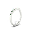 Load image into Gallery viewer, flush-set-emerald-curved-wedding-band-in-white-gold-fdens2255bgemgrangle2-nl-wg-ws4-hw.jpg?v=1776142549