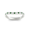 Load image into Gallery viewer, flush-set-emerald-curved-wedding-band-in-white-gold-fdens2255bgemgrangle5-nl-wg-ws4.jpg?v=1776142549