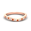 Load image into Gallery viewer, flush-set-orange-sapphire-curved-wedding-band-in-rose-gold-fdens2255bgsaorsleep-nl-rg-ws4.jpg?v=1776142549