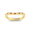 Load image into Gallery viewer, flush-set-orange-sapphire-curved-wedding-band-in-yellow-gold-fdens2255bgsaorangle5-nl-yg-ws4.jpg?v=1776142549