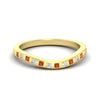 Load image into Gallery viewer, flush-set-orange-sapphire-curved-wedding-band-in-yellow-gold-fdens2255bgsaorsleep-nl-yg-ws4.jpg?v=1776142549