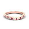Load image into Gallery viewer, flush-set-pink-sapphire-curved-wedding-band-in-rose-gold-fdens2255bgsadrpisleep-nl-rg-ws4.jpg?v=1776142549