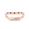 Load image into Gallery viewer, flush-set-purple-topaz-curved-wedding-band-in-rose-gold-fdens2255bgvitoangle5-nl-rg-ws4.jpg?v=1776142549