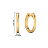 Load image into Gallery viewer, flush-set-round-diamond-hoop-earrring-in-yellow-gold-FDEAR10976ANGLE1-NL-YG