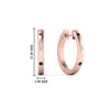 Load image into Gallery viewer, flush-set-round-diamond-hoop-earrring-with-black-diamond-in-rose-gold-FDEAR10976GBLACKANGLE1-NL-RG
