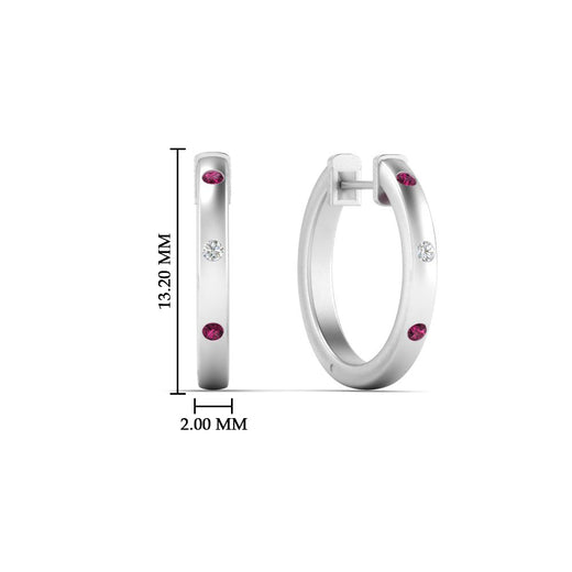 flush-set-round-diamond-hoop-earrring-with-pink-sapphire-in-white-gold-FDEAR10976GSADRPIANGLE1-NL-WG