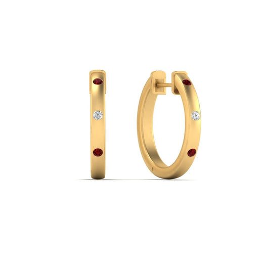 flush-set-round-diamond-hoop-earrring-with-ruby-in-yellow-gold-FDEAR10976GRUDRANGLE1-NL-YG