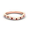 Load image into Gallery viewer, flush-set-ruby-curved-wedding-band-in-rose-gold-fdens2255bgrudrsleep-nl-rg-ws4.jpg?v=1776142549