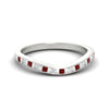 Load image into Gallery viewer, flush-set-ruby-curved-wedding-band-in-white-gold-fdens2255bgrudrsleep-nl-wg-ws4.jpg?v=1776142549