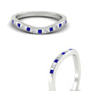 Load image into Gallery viewer, flush-set-sapphire-curved-wedding-band-in-white-gold-fdens2255bgsablangle3-nl-wg-ws4.jpg?v=1776142549
