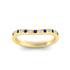 Load image into Gallery viewer, flush-set-sapphire-curved-wedding-band-in-yellow-gold-fdens2255bgsablangle5-nl-yg-ws4.jpg?v=1776142549