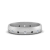 Load image into Gallery viewer, flush-set-wedding-band-with-black-diamond-in-14K-white-gold-FDM122266BGBLACK-NL-WG.jpg