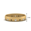 Load image into Gallery viewer, flush-set-wedding-band-with-black-diamond-in-14K-yellow-gold-FDM122266BGBLACK-NL-YG-HW.jpg