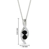 Load image into Gallery viewer, forever-us-black-diamond-two-stone-infinity-diamond-pendant-in-FDPD11484GBLACKANGLE1-NL-WG