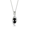 Load image into Gallery viewer, forever-us-black-diamond-two-stone-infinity-diamond-pendant-in-FDPD11484GBLACKANGLE1-NL-WG