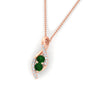 Load image into Gallery viewer, forever-us-emerald-two-stone-infinity-diamond-pendant-in-FDPD11484GEMGRANGLE1-NL-RG