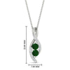 Load image into Gallery viewer, forever-us-emerald-two-stone-infinity-diamond-pendant-in-FDPD11484GEMGRANGLE1-NL-WG