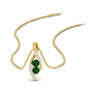 Load image into Gallery viewer, forever-us-emerald-two-stone-infinity-diamond-pendant-in-FDPD11484GEMGRANGLE1-NL-YG