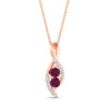 Load image into Gallery viewer, forever-us-pink-sapphire-two-stone-infinity-diamond-pendant-in-FDPD11484GSADRPIANGLE1-NL-RG