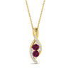 Load image into Gallery viewer, forever-us-pink-sapphire-two-stone-infinity-diamond-pendant-in-FDPD11484GSADRPIANGLE1-NL-YG