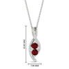 Load image into Gallery viewer, forever-us-ruby-two-stone-infinity-diamond-pendant-in-FDPD11484GRUDRANGLE1-NL-WG