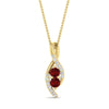 Load image into Gallery viewer, forever-us-ruby-two-stone-infinity-diamond-pendant-in-FDPD11484GRUDRANGLE1-NL-YG