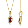 Load image into Gallery viewer, forever-us-ruby-two-stone-infinity-diamond-pendant-in-FDPD11484GRUDRANGLE1-NL-YG