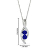 Load image into Gallery viewer, forever-us-sapphire-two-stone-infinity-diamond-pendant-in-FDPD11484GSABLANGLE1-NL-WG