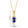 Load image into Gallery viewer, forever-us-sapphire-two-stone-infinity-diamond-pendant-in-FDPD11484GSABLANGLE1-NL-YG