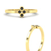Load image into Gallery viewer, four-black-diamond-thin-band-promise-ring-in-yellow-gold-FD11168RGBLACK-NL-YG