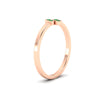Load image into Gallery viewer, four-emerald-thin-band-promise-ring-in-rose-gold-FD11168RGEMGR-NL-RG