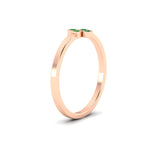 Load image into Gallery viewer, four-emerald-thin-band-promise-ring-in-rose-gold-FD11168RGEMGRANGLE3-NL-RG.jpg
