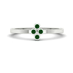 Load image into Gallery viewer, four-emerald-thin-band-promise-ring-in-white-gold-FD11168RGEMGRANGLE3-NL-WG.jpg
