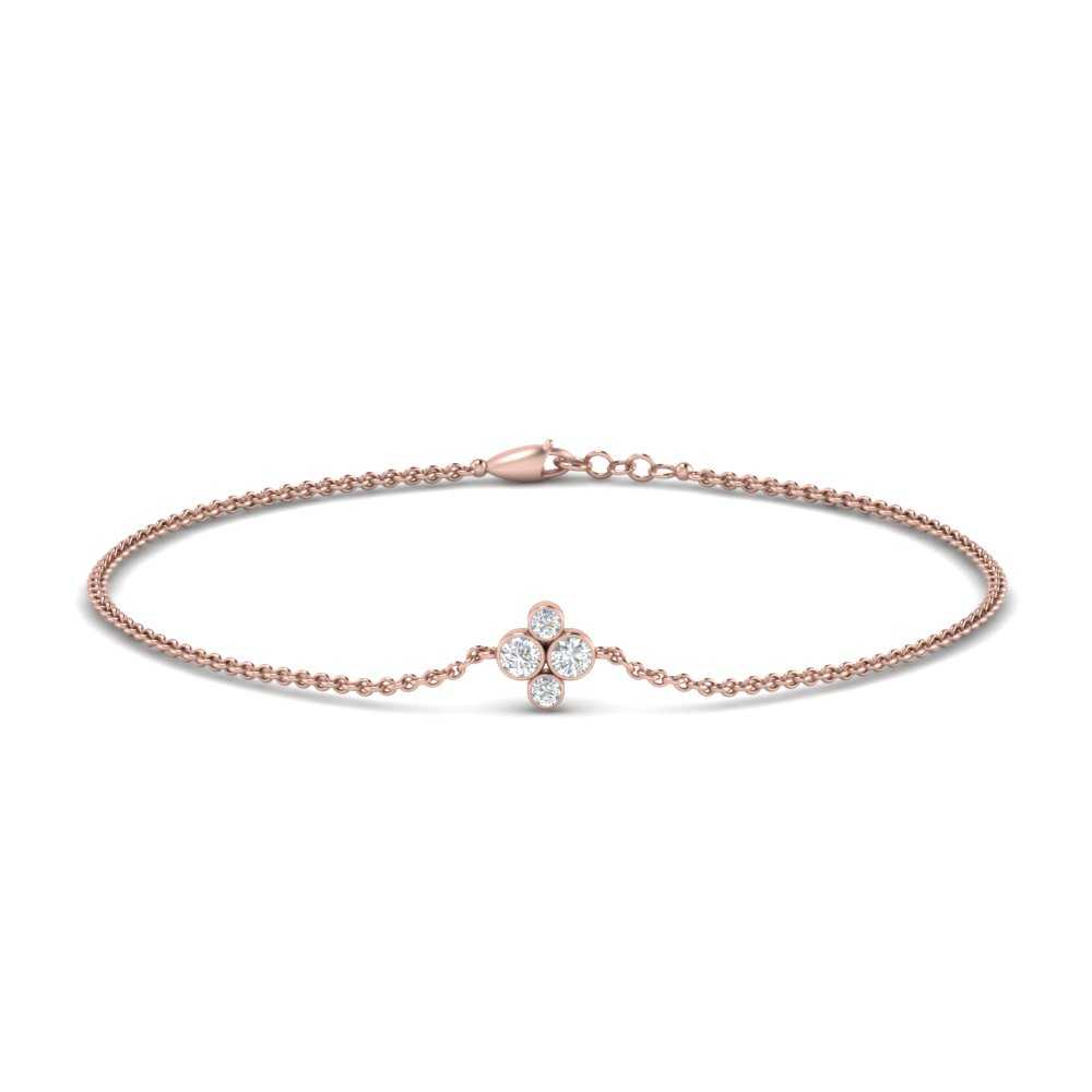 four-round-diamond-station-bracelet-design-in-rose-gold-FDBRC9628-NL-RG