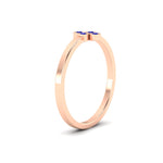 Load image into Gallery viewer, four-sapphire-thin-band-promise-ring-in-rose-gold-FD11168RGSABLANGLE3-NL-RG.jpg
