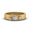 Load image into Gallery viewer, four-stone-diamond-asymmetrical-band-in-yellow-gold-FD9098B-NL-YG