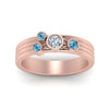 Load image into Gallery viewer, four-stone-diamond-asymmetrical-band-with-blue-topaz-in-rose-gold-FD9098BGICBLTO-NL-RG