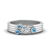 Load image into Gallery viewer, four-stone-diamond-asymmetrical-band-with-blue-topaz-in-white-gold-FD9098BGICBLTO-NL-WG