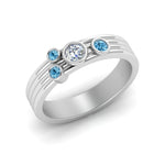 Load image into Gallery viewer, four-stone-diamond-asymmetrical-band-with-blue-topaz-in-white-gold-FD9098BGICBLTO-NL-WG
