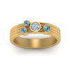 Load image into Gallery viewer, four-stone-diamond-asymmetrical-band-with-blue-topaz-in-yellow-gold-FD9098BGICBLTO-NL-YG