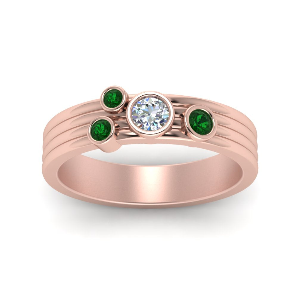 four-stone-diamond-asymmetrical-band-with-emerald-in-rose-gold-FD9098BGEMGR-NL-RG