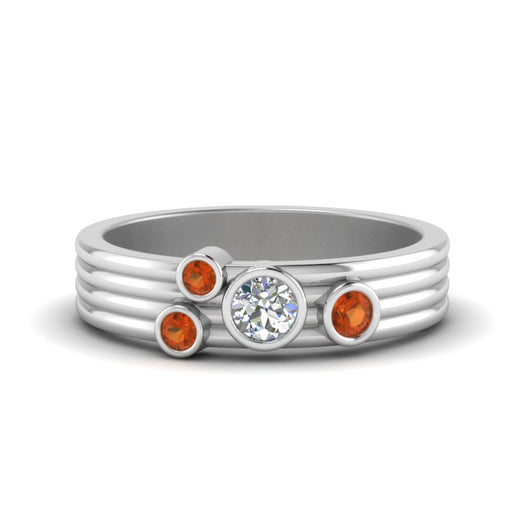 four-stone-diamond-asymmetrical-band-with-orange-sapphire-in-white-gold-FD9098BGSAOR-NL-WG