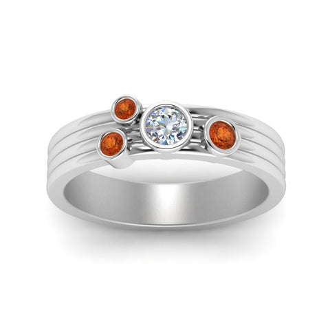 four-stone-diamond-asymmetrical-band-with-orange-sapphire-in-white-gold-FD9098BGSAOR-NL-WG