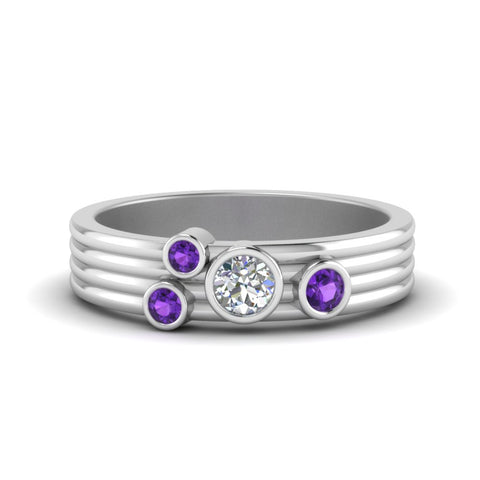 four-stone-diamond-asymmetrical-band-with-purple-topaz-in-white-gold-FD9098BGVITO-NL-WG