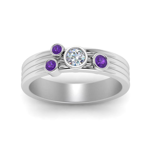 four-stone-diamond-asymmetrical-band-with-purple-topaz-in-white-gold-FD9098BGVITO-NL-WG